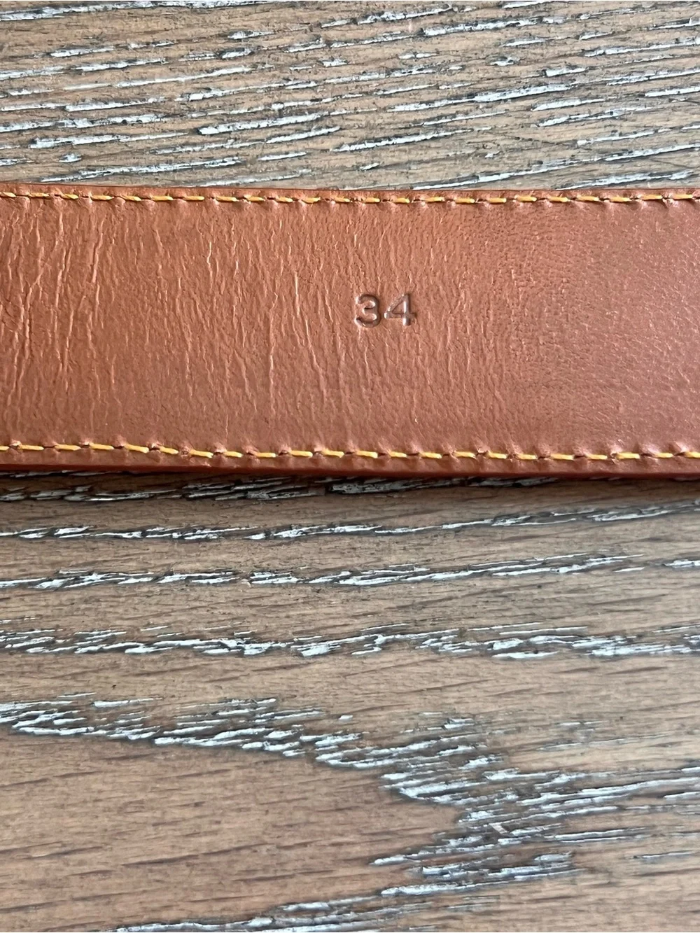 Cole Haan Men's American Alligator Leather Belt Cognac Oxblood Size 34